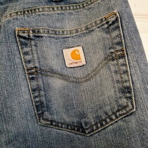 Carhartt Men's Jeans 38x32 Blue Relaxed Pockets Utility Casual Workwear Gorpcore - Picture 4 of 5
